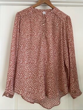 Simons Dusty Rose Printed Blouse